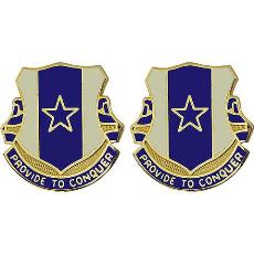30th Quartermaster Battalion Unit Crest (Provide to Conquer)